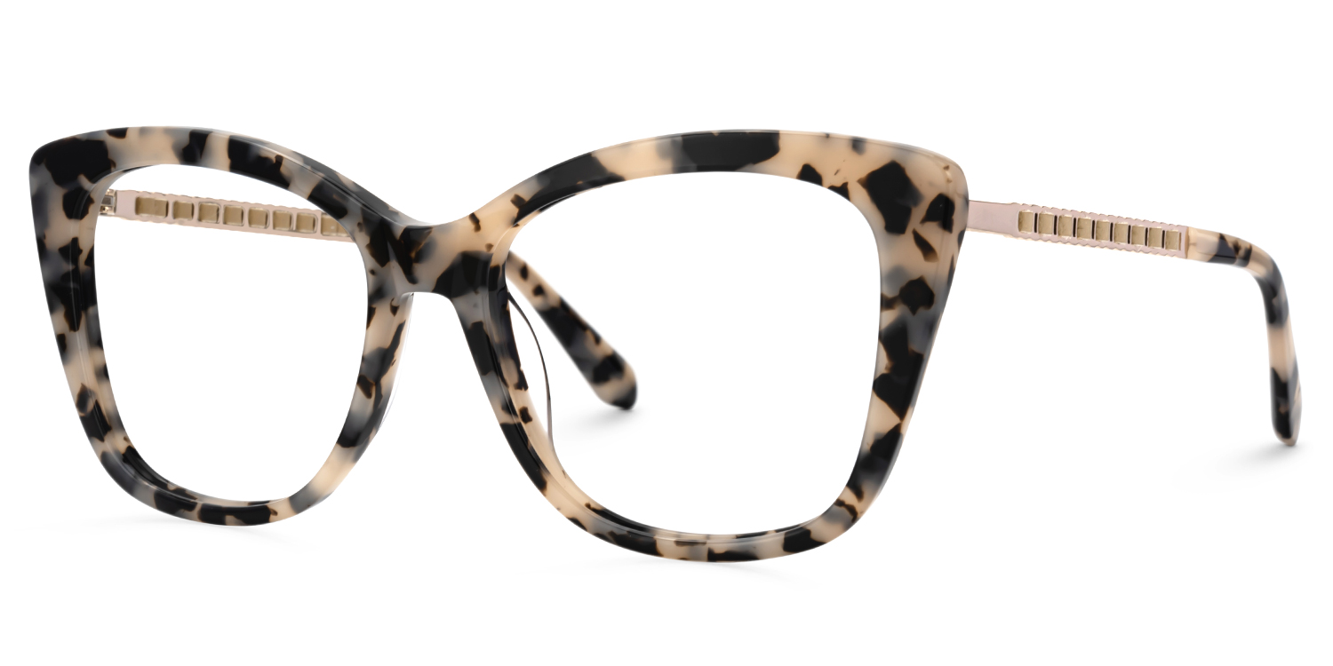 Deangela Tortoise shell Glasses With Metal Arms  | ZEELOOL UK2