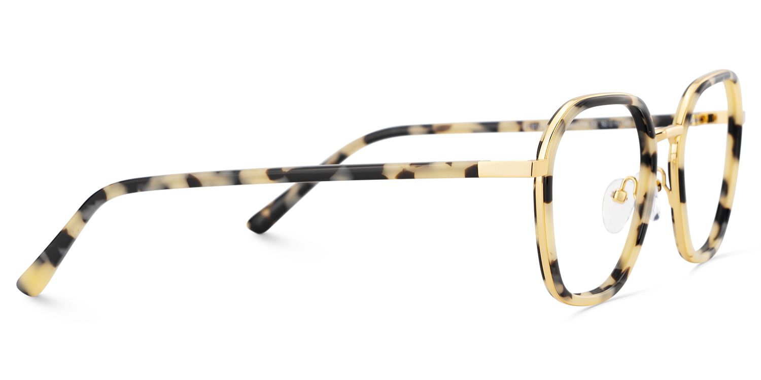 Mitchell Mixed Tortoise Frame Glasses with Geometric Shape | ZEELOOL UK5