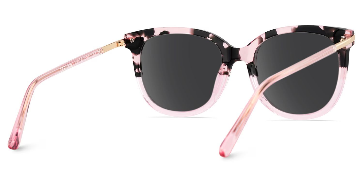 Mailyn Round Pink Tortoise Full Rim Sunglasses | ZEELOOL UK4