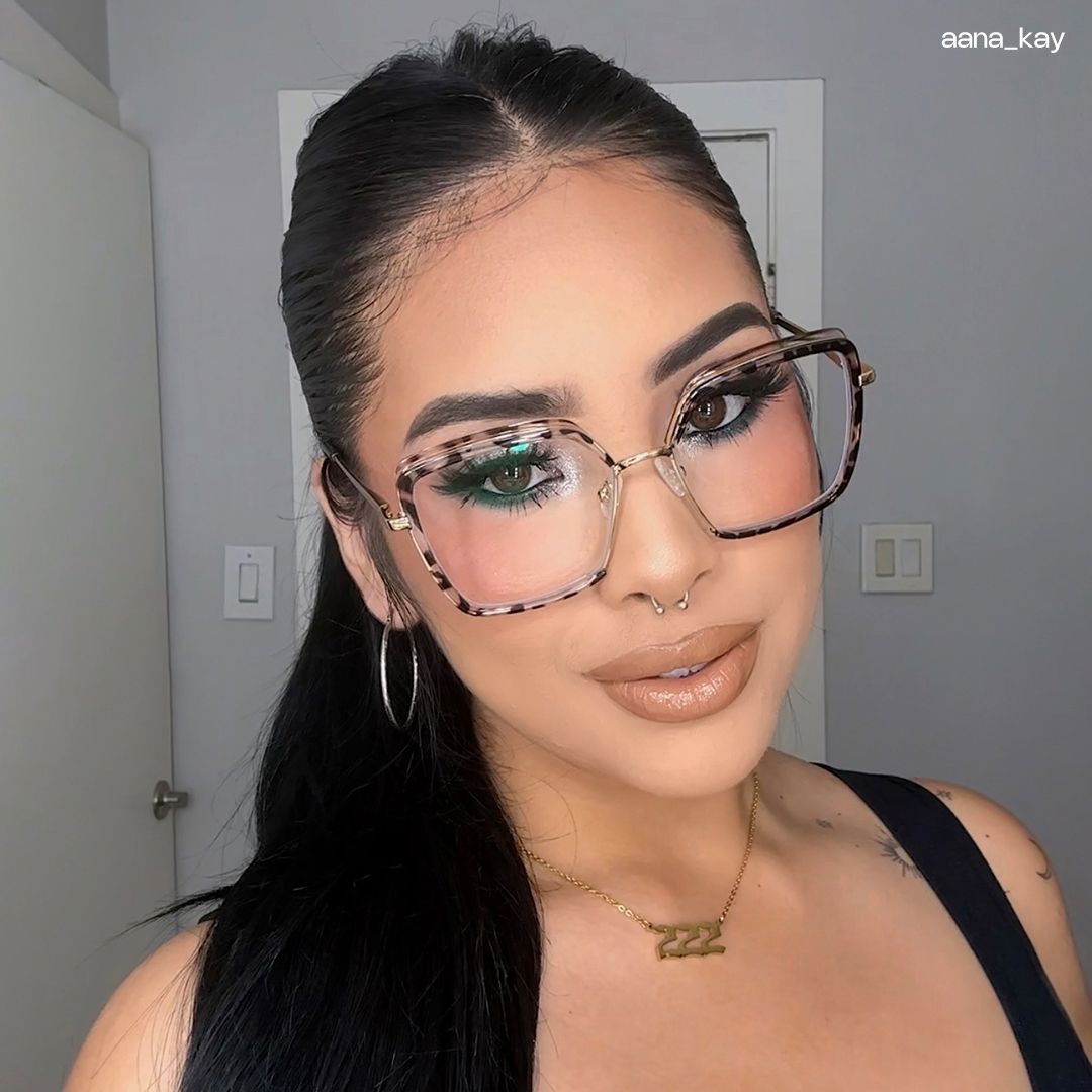 ZEELOOL Cordaro Square Clear Tortoise Shell Glasses