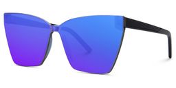 Liliane Square Blue Glasses1