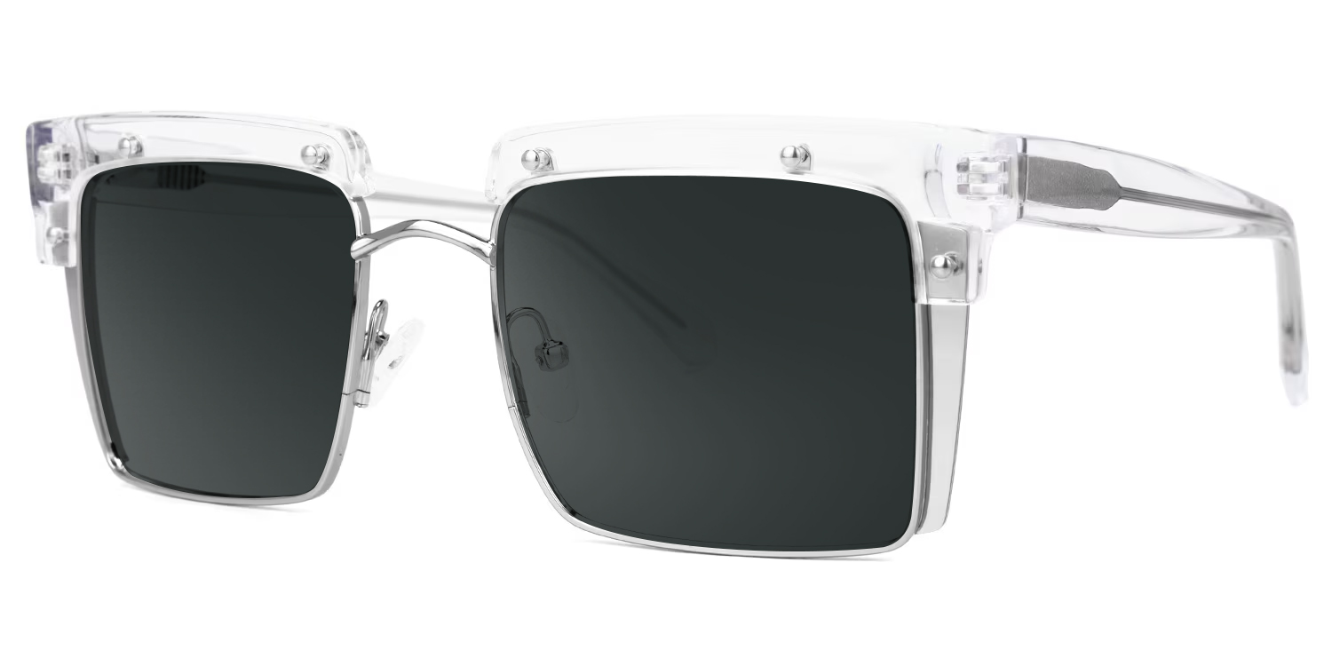 Kiana Square Crystal Frame Sunglasses | ZEELOOL UK3