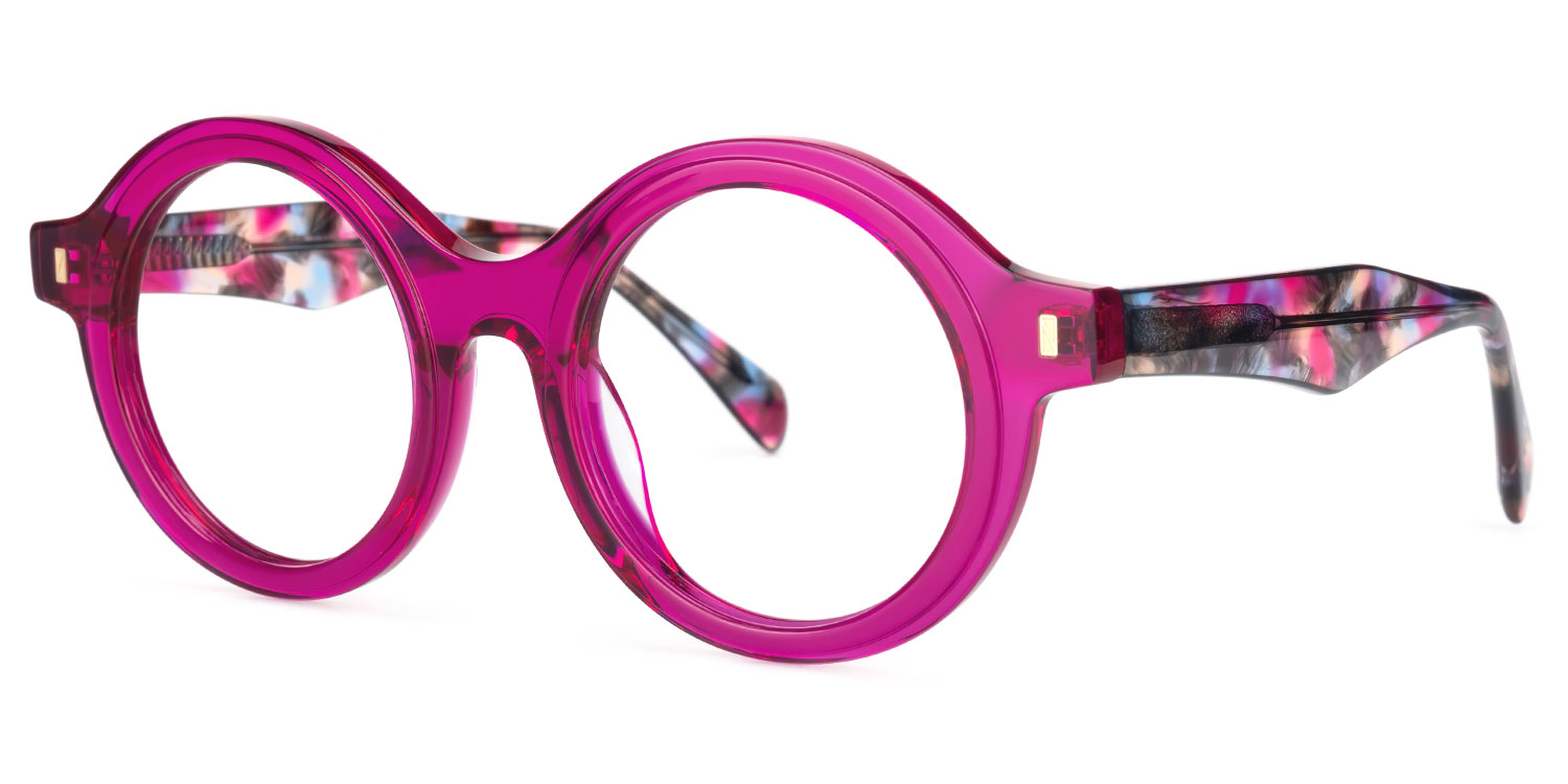 Round Henson Purple Glasses deals -Zeelool Glasses1