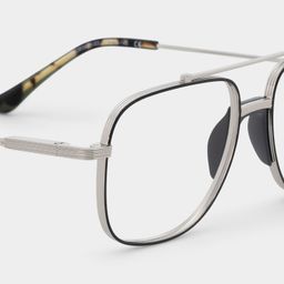Poppy Black Aviator Glasses5