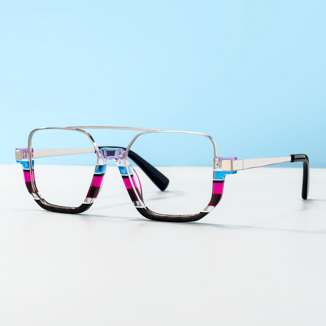 Oromiya Aviator Blue Purple Glasses0