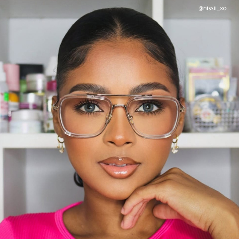 Gifford Aviator Crystal Frame Glasses | ZEELOOL UK12