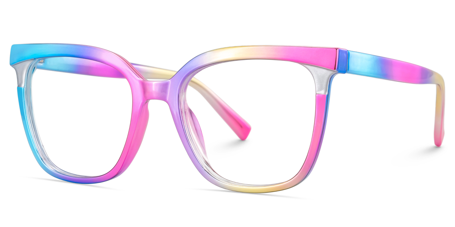 Leo Square Iridescent Glasses2