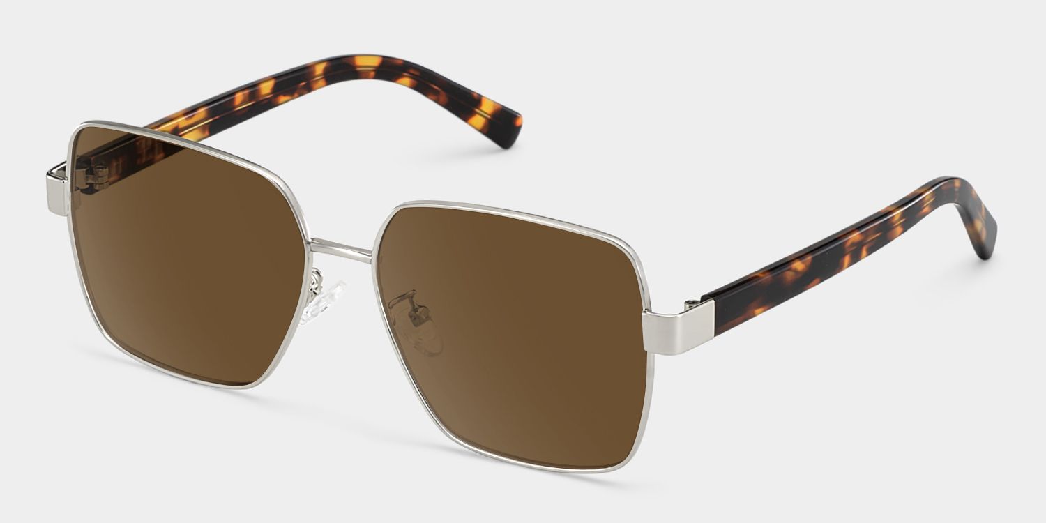 Sahara Square Brown Sunglasses for Women & Men | ZEELOOL UK3
