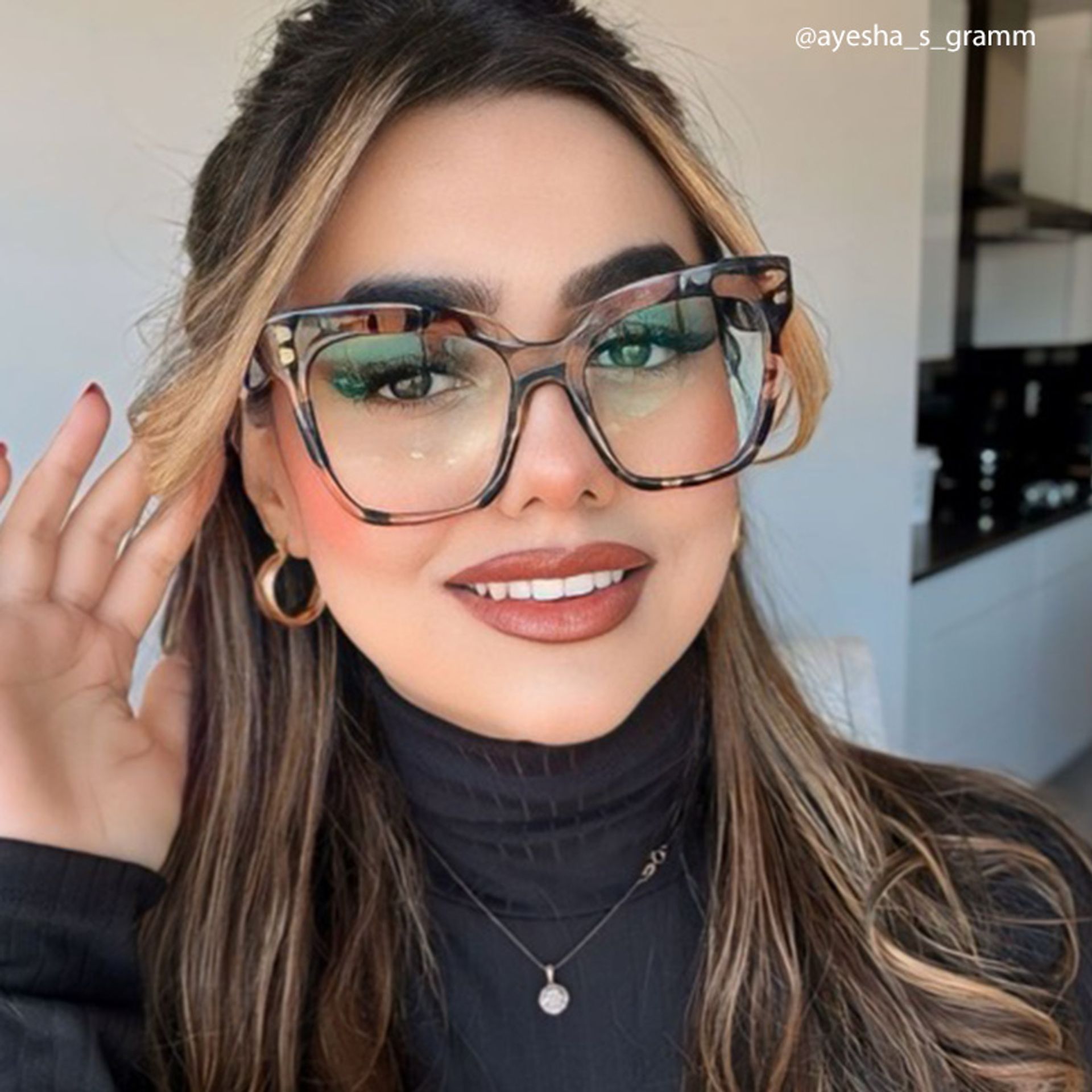 Minguela Square Cheetah Print Tortoise Glasses | Zeelool8