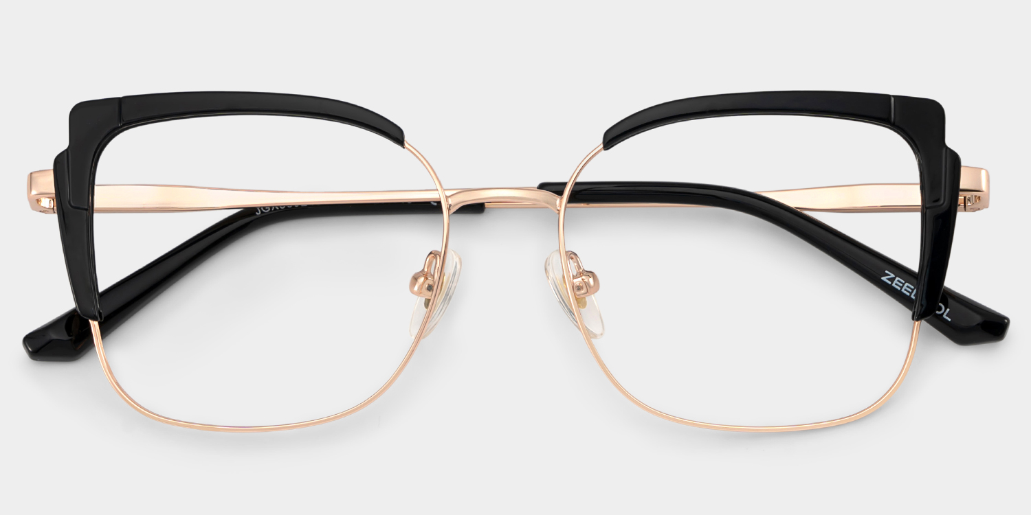 Jesmin Square Black Glasses2