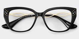 Alma Butterfly Black Glasses2