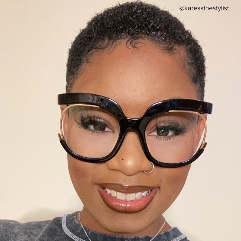 Darice Thick Round Black Frame Glasses | ZEELOOL UK9