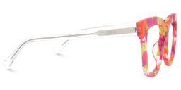 Nina Square Orange Marble Glasses3