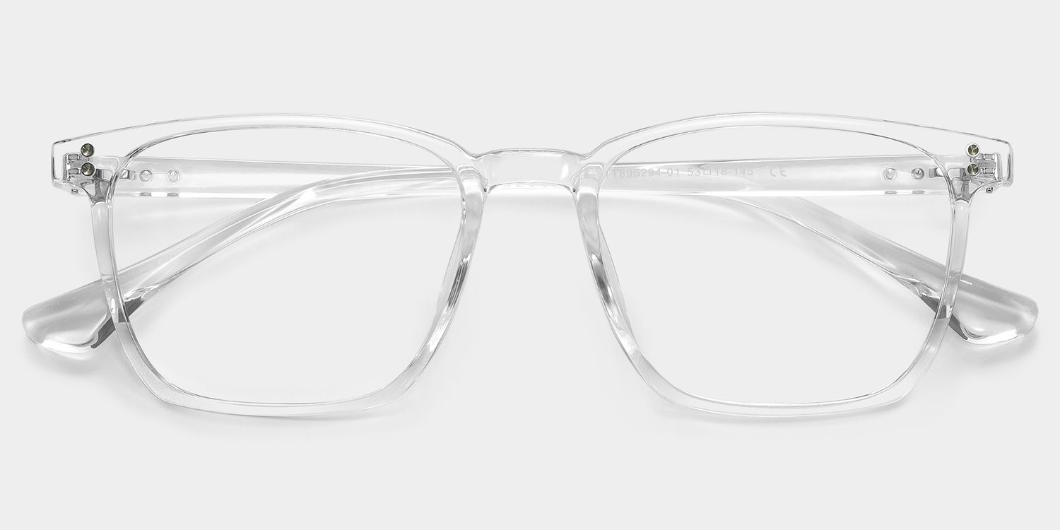 Martinez Square Clear Glasses | Zeelool Glasses2