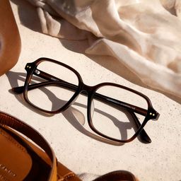 Clementine Brown Square Glasses0