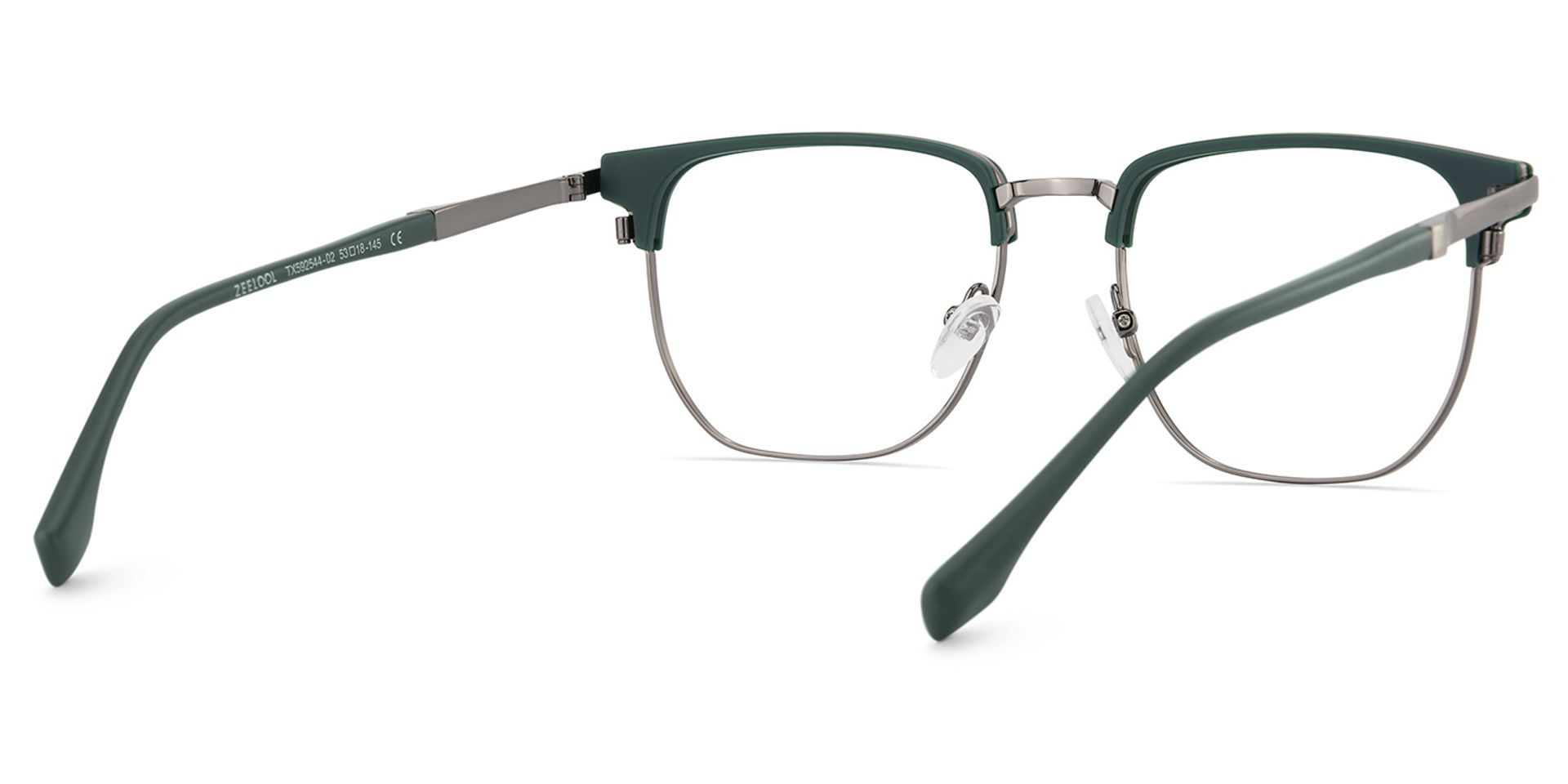 Zaira Browline Dark-Green Glasses | ZEELOOL UK4