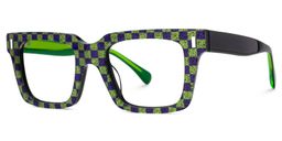 Kirkland Rectangle Green Glasses1
