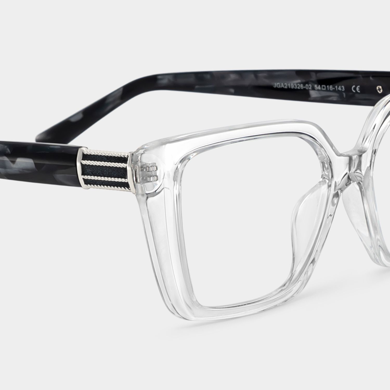 Emery Clear Geometric Artistik Eyewear | ZEELOOL5