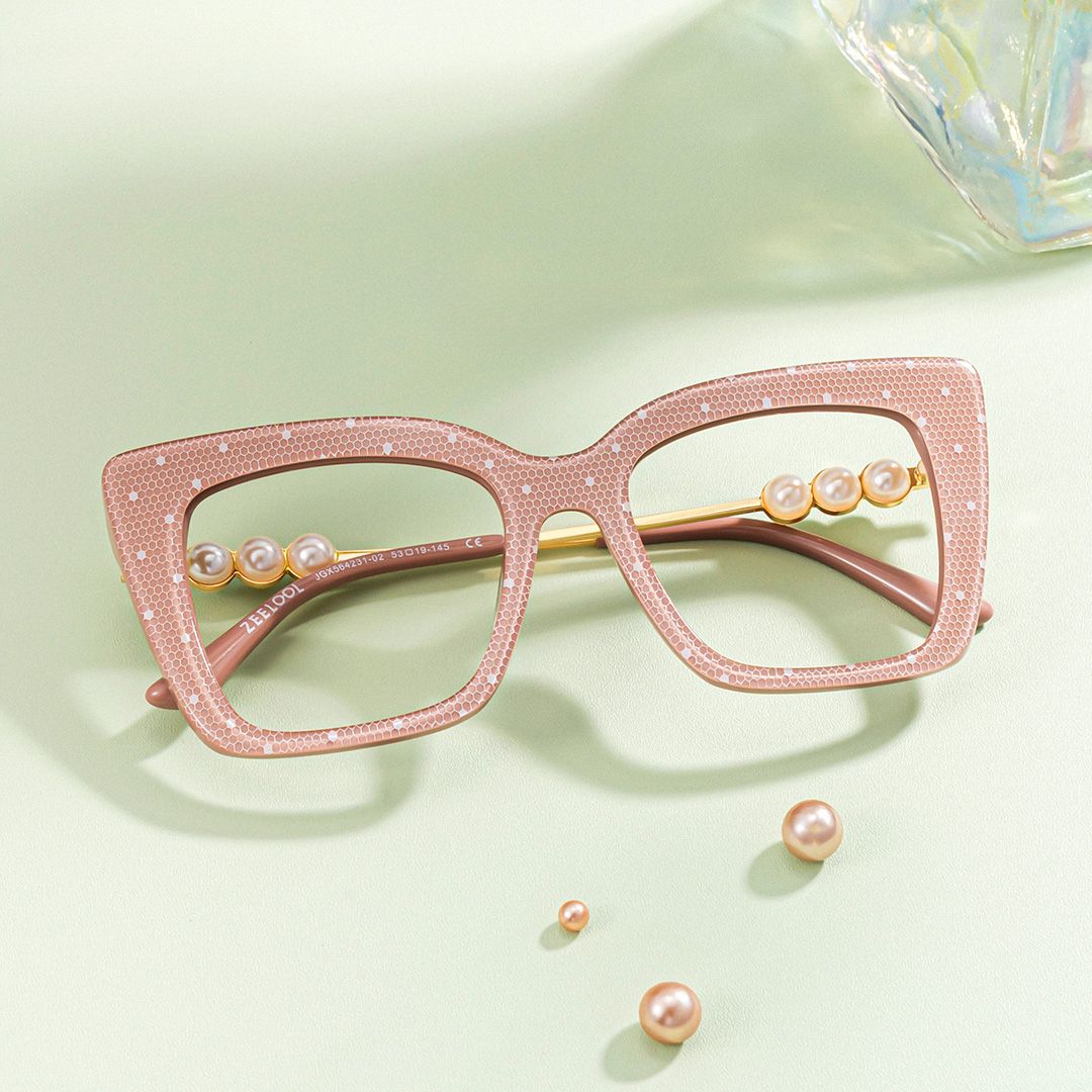 Monalisa Thick Brown Glasses in Square Design | ZEELOOL UK0