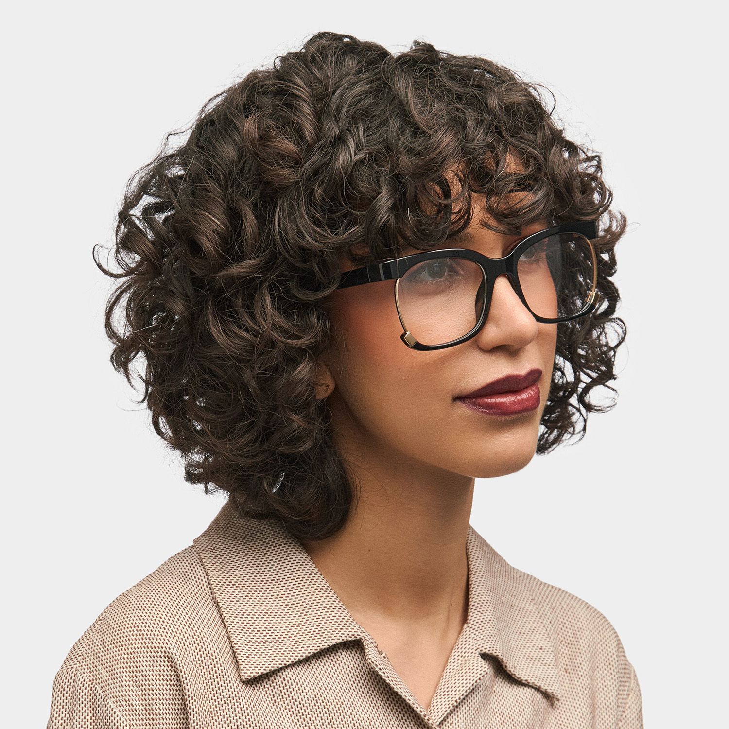 Obando Square Black Glasses | Zeelool Glasses1