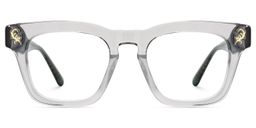Dodard Square Gray Glasses0