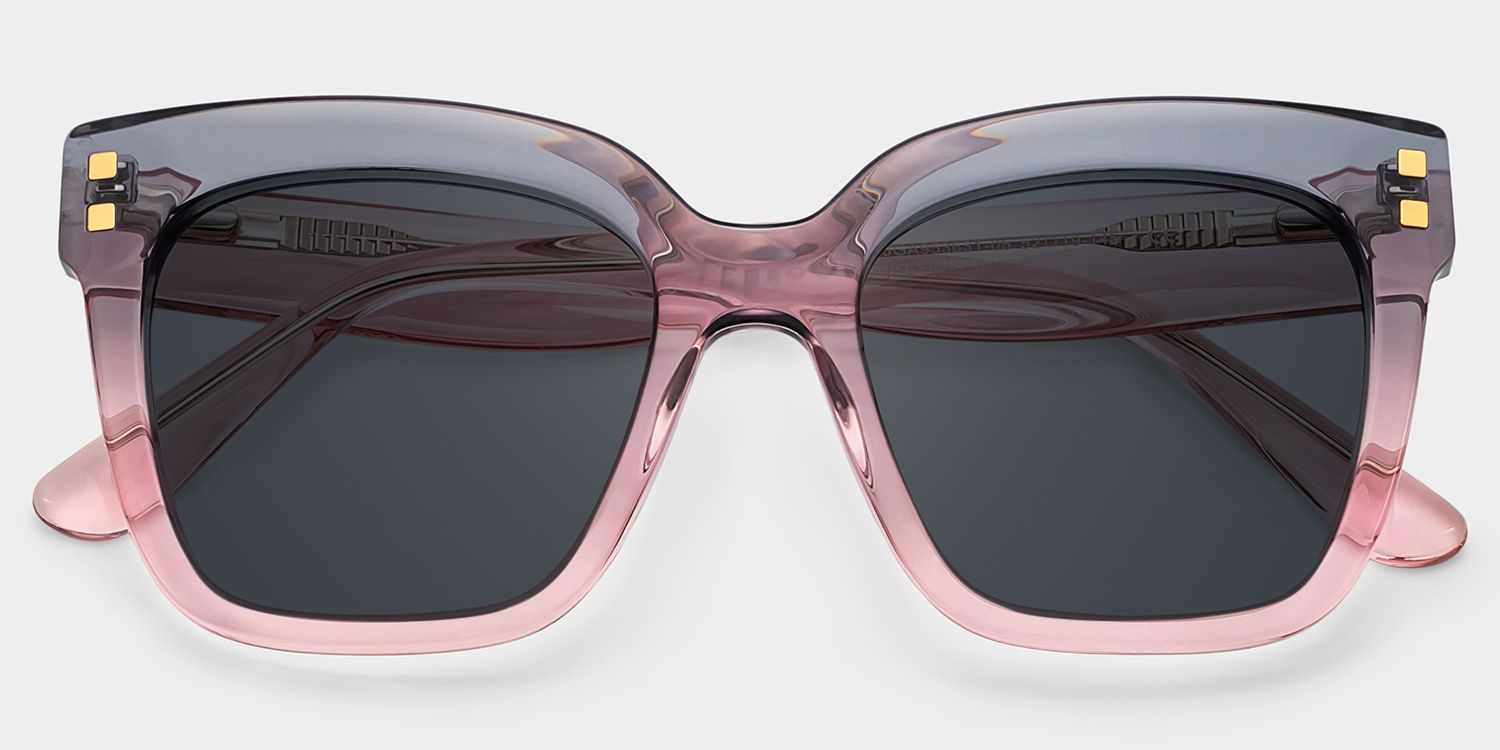 Minguela Square Gray Pink Sunglasses for Women & Men | ZEELOOL UK1