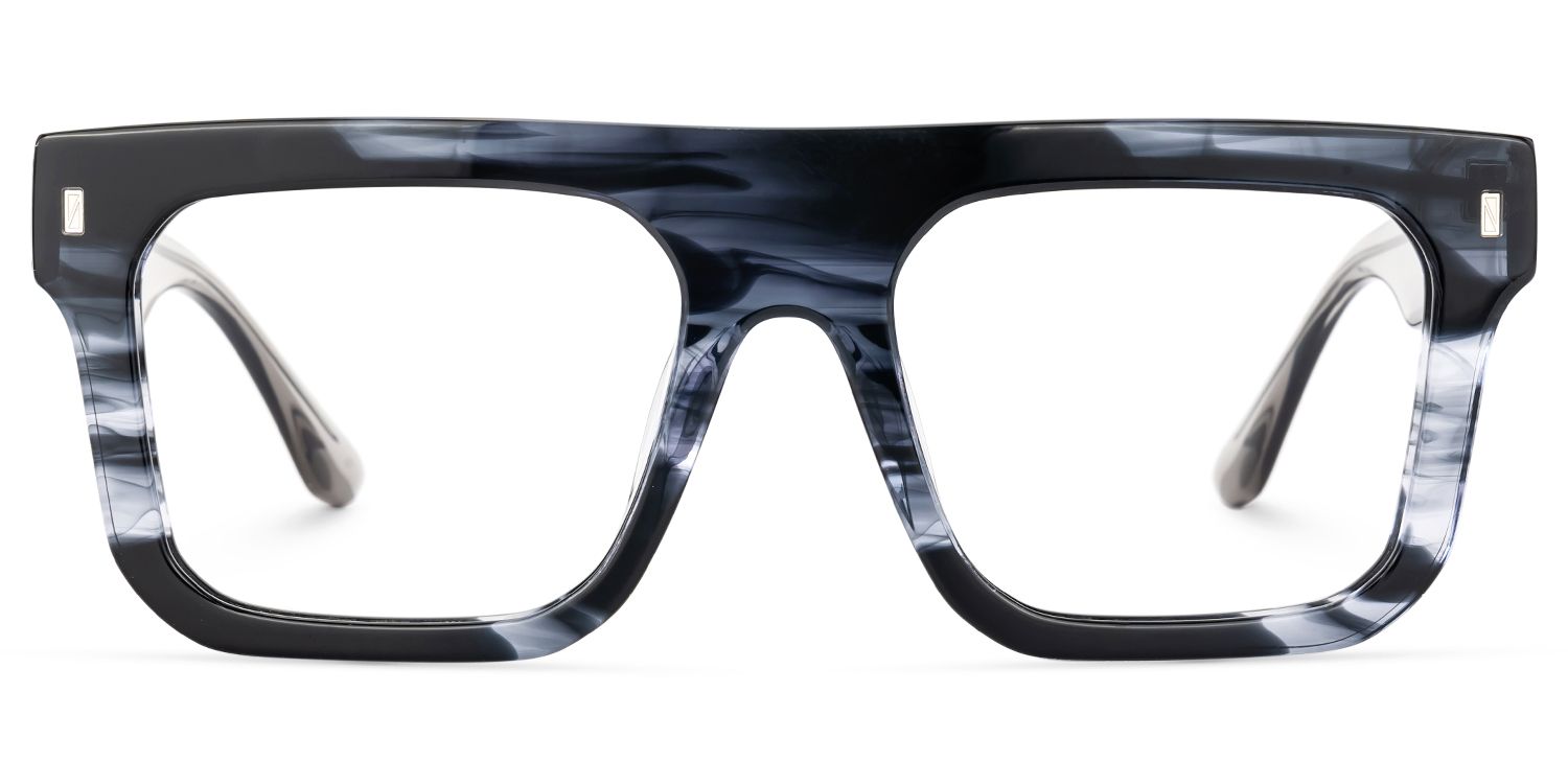 Reaux Square Ink Gray Frame Glasses for Men0