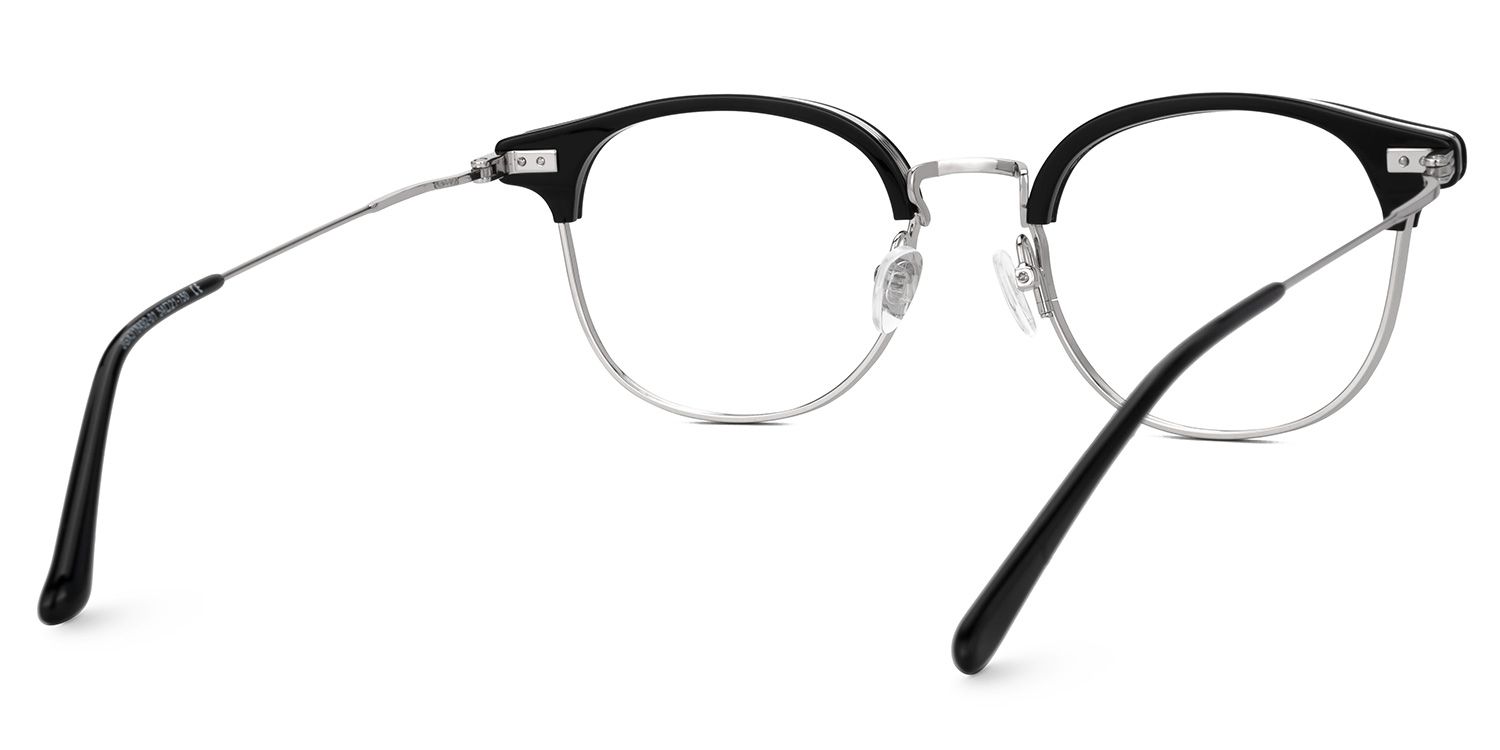 Marcelin Black Thin Frame Glasses for Men | ZEELOOL UK3