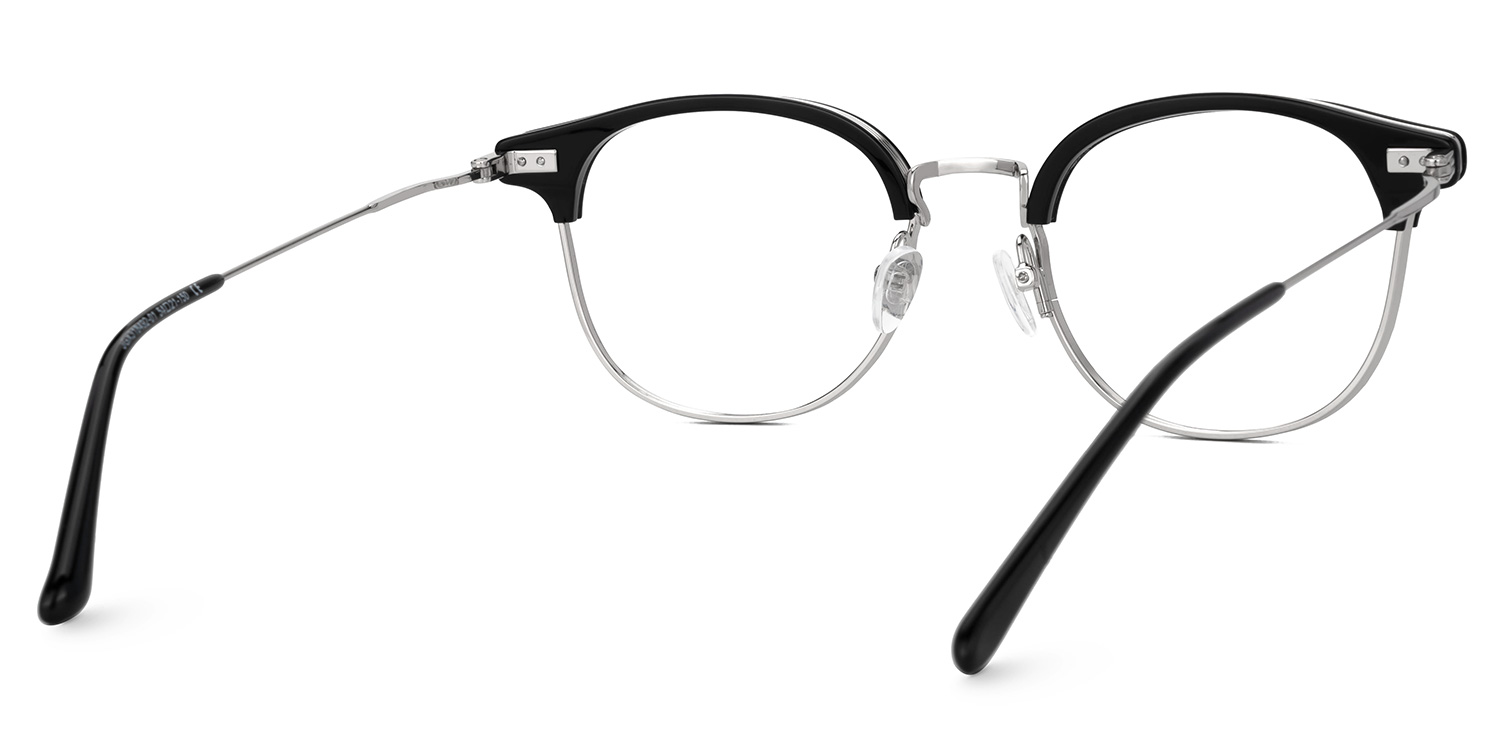Marcelin Black Thin Frame Glasses for Men | ZEELOOL UK3