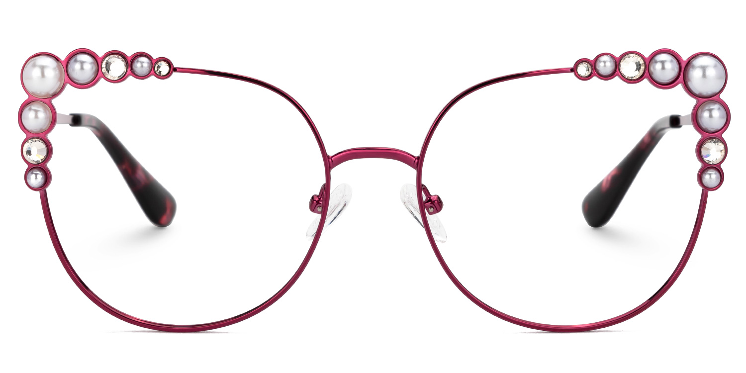 Wallice Cateye Red Glasses0