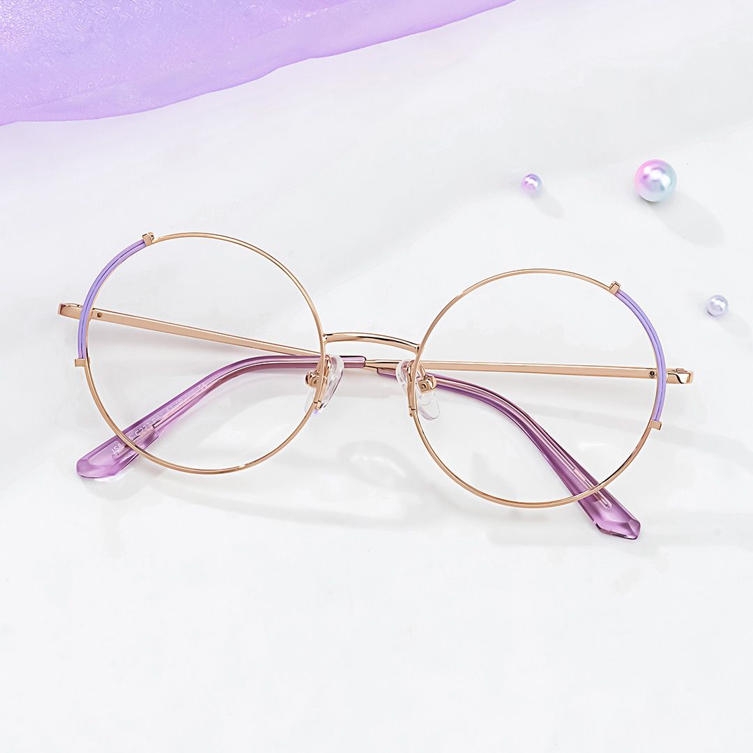 Rindy Round Purple Glasses4