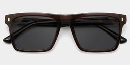Henry Brown Rectangle Sunglasses1