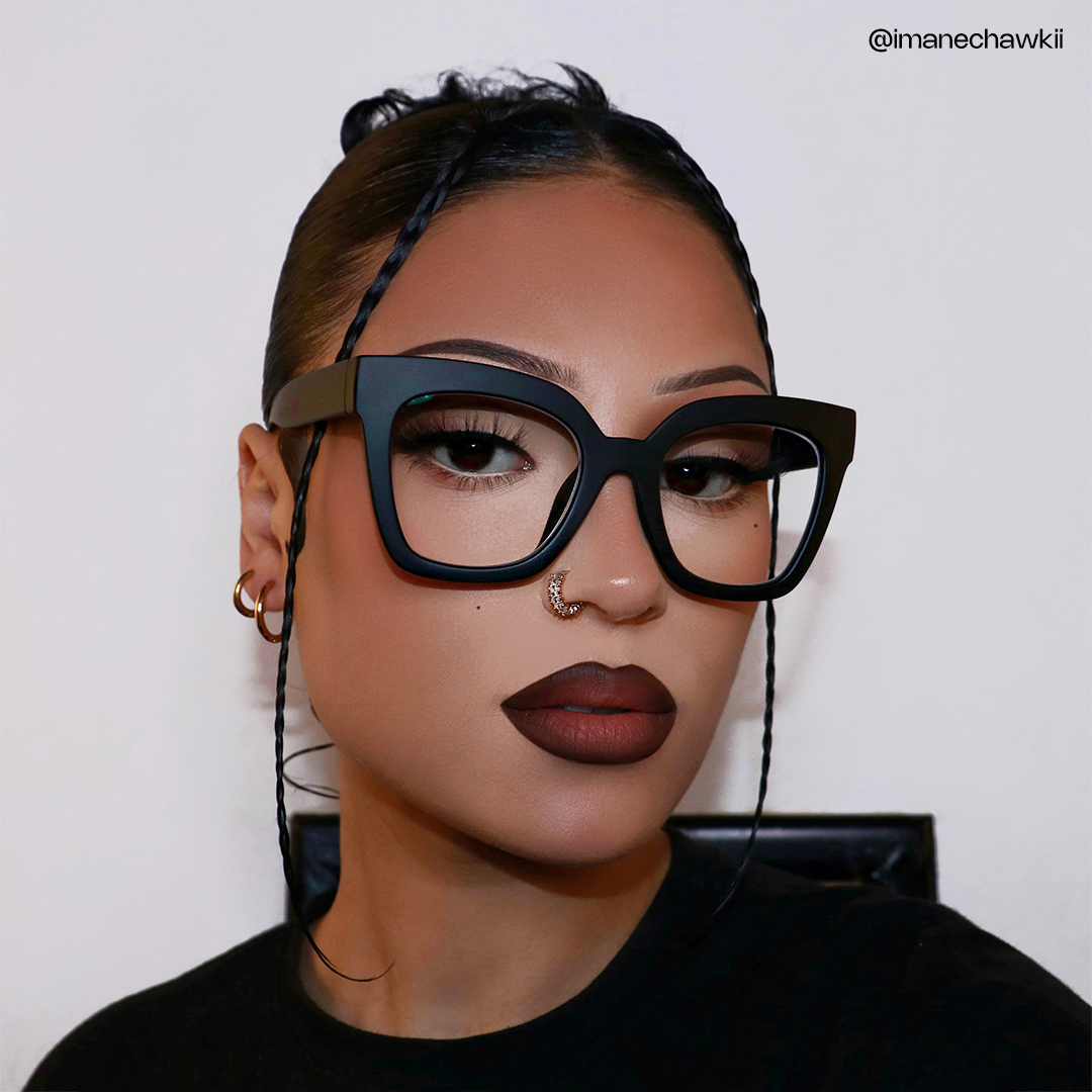 ZEELOOL Malcolm Square Black Glasses