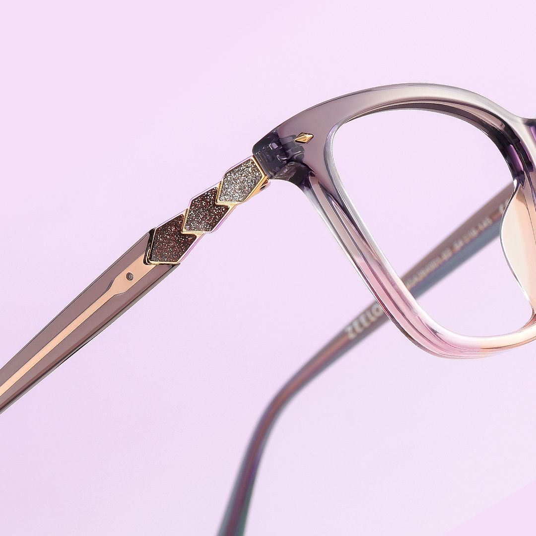 Theo Acetate Two-tone Frame Glasses with Square Shape | ZEELOOL UK8