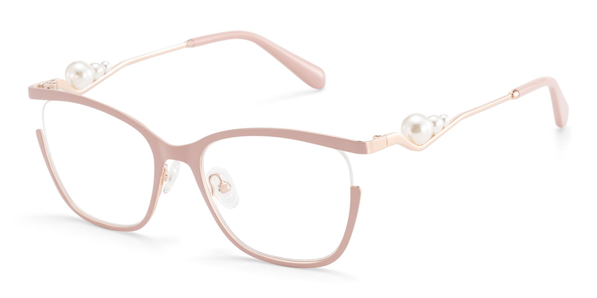 Aria Eyeglasses in Round Pink Frame | ZEELOOL UK4