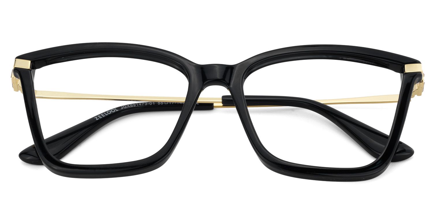 Stephens Cateye with Black Glasses Oversized Frames | ZEELOOL UK2