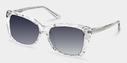 Edna Clear Rectangle Sunglasses2