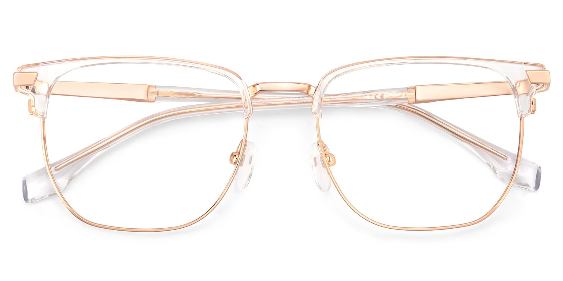 Zaira Browline Clear Eyeglasses with Wide Thin Frame1