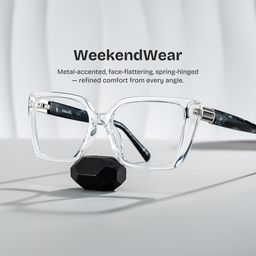 Emery Clear Square Glasses0