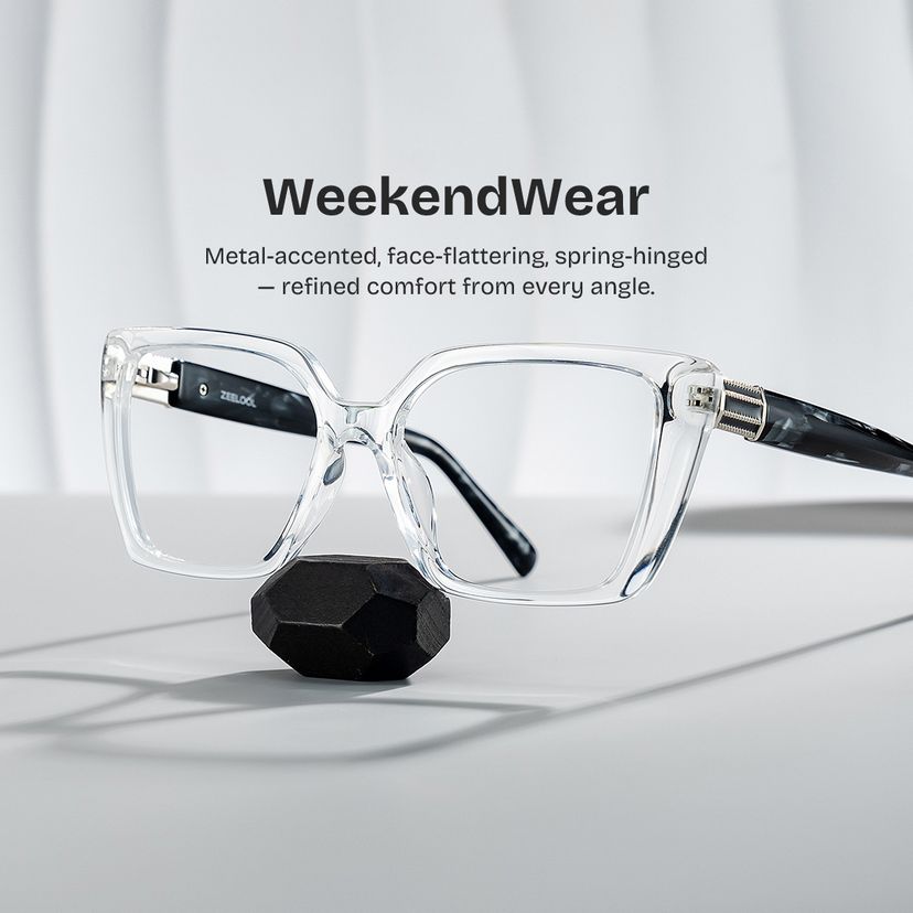 Emery Clear Square Glasses