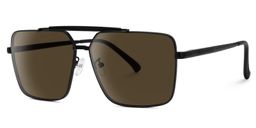 Alford Aviator Black Glasses1