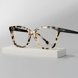 Lena Tortoise Square Glasses0