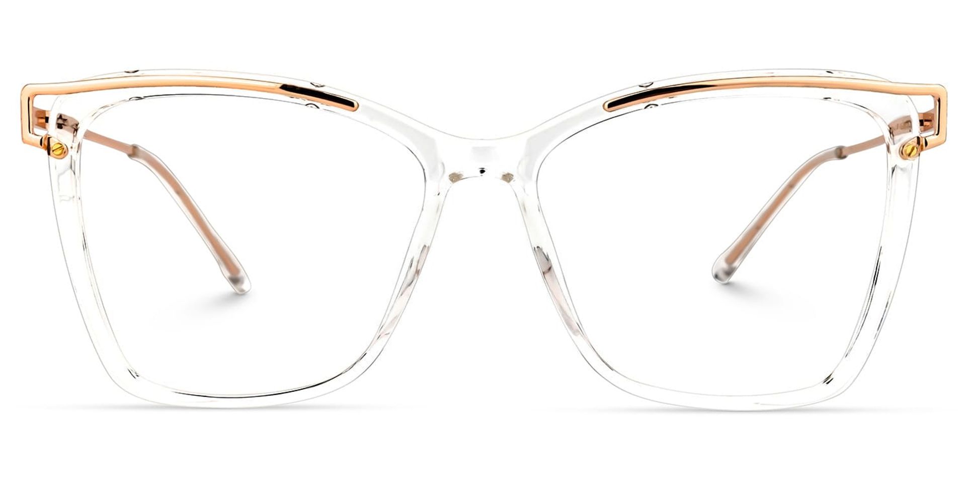 Krystle Square Clear Frame Glasses | ZEELOOL UK3