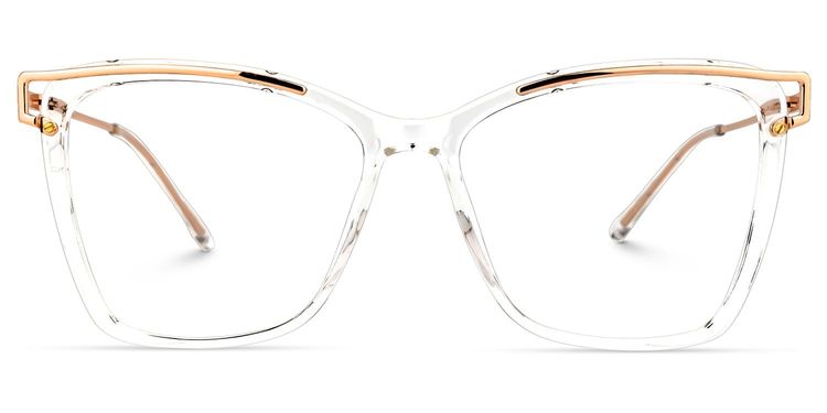 Krystle Clear Square Glasses
