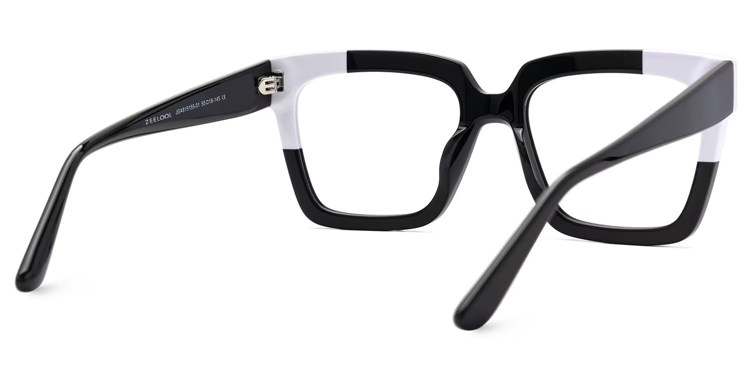 Glendalis Square Black Glasses3
