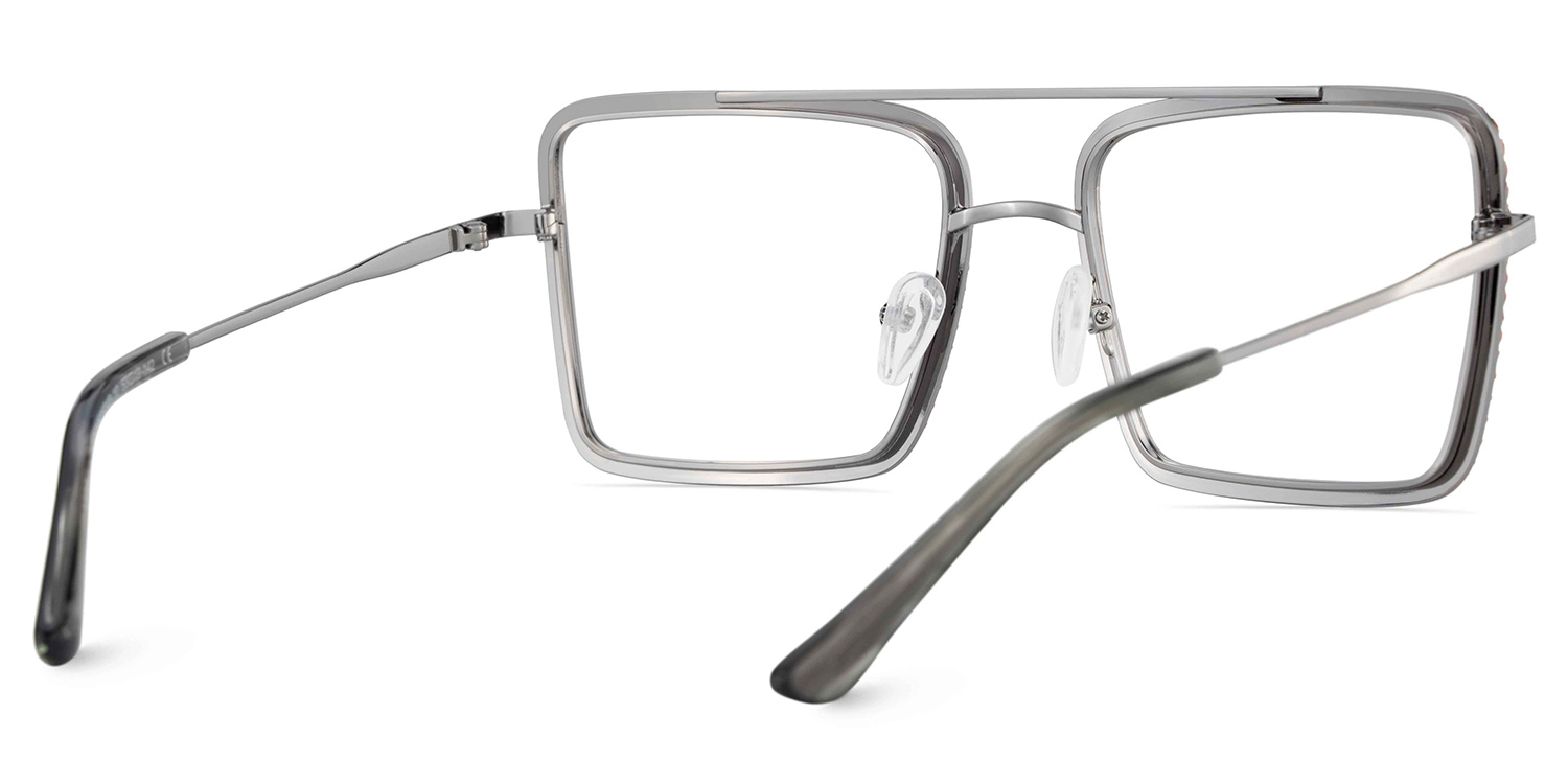 Diva Glasses, Orange Diamond and Golden Metal  Eyeglasses4