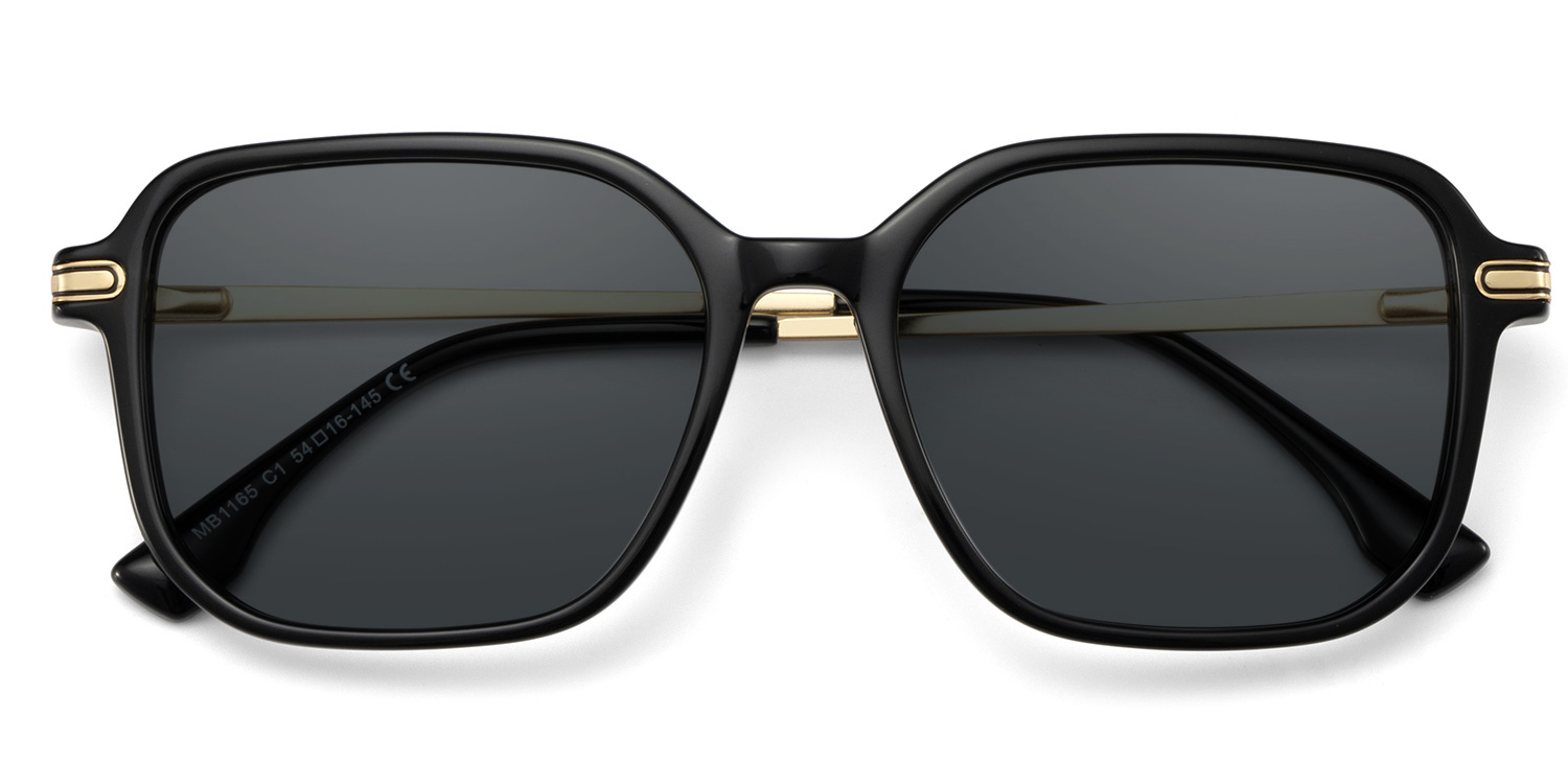 Jetson Rectangle Black Sunglasses1