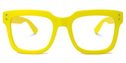 Liizbeett Square Yellow Glasses2