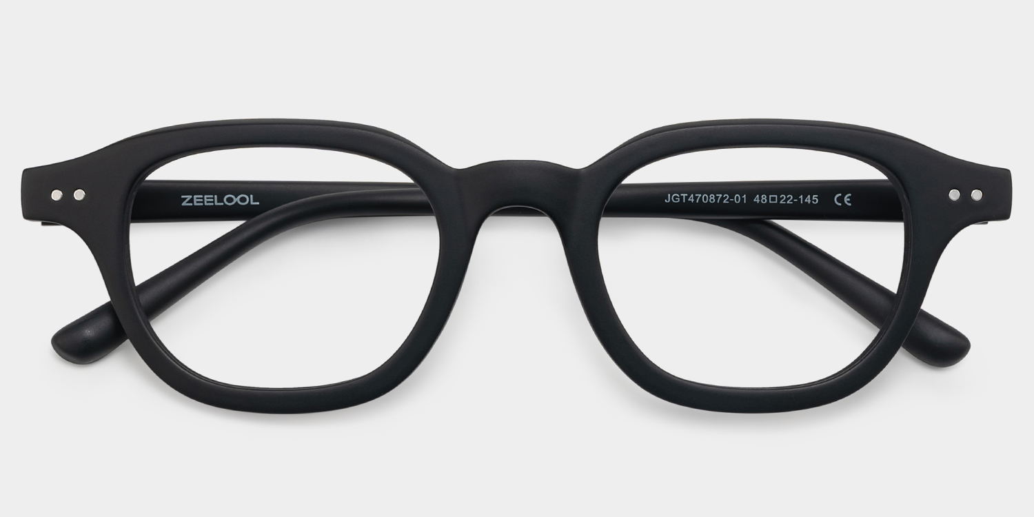 Amber Black Frame Glasses with Square Frame Online | ZEELOOL2