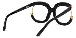 Veasley Square Pink Rhinestone Glasses3
